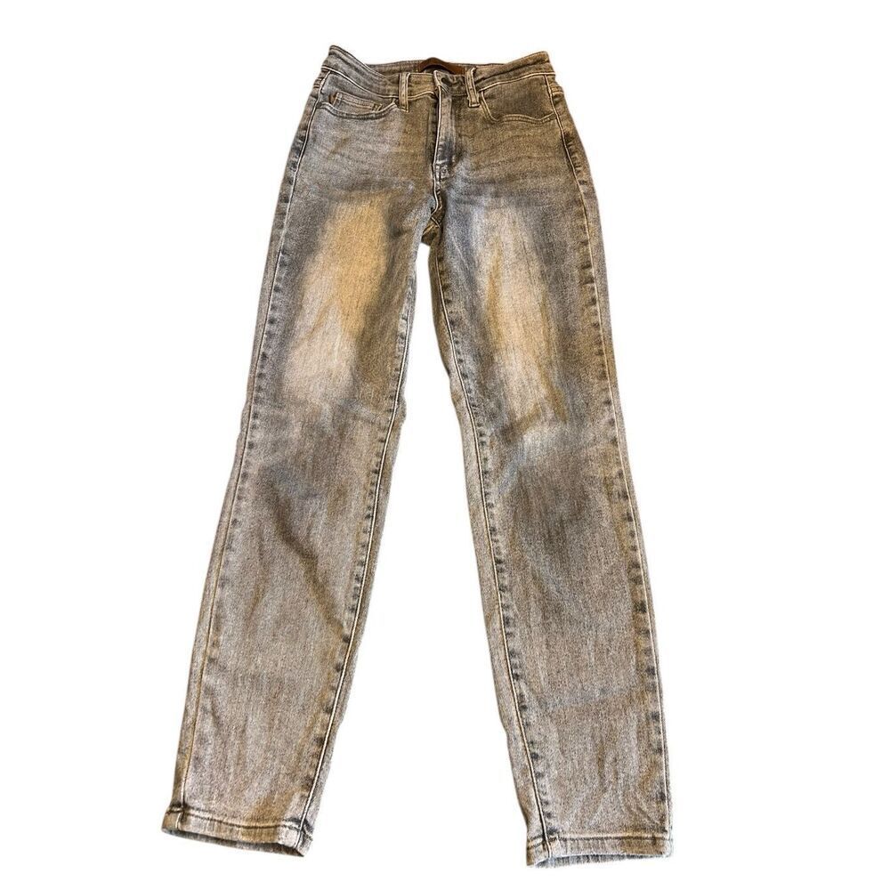 Judy Blue woman’s 1/25 gray wash high waist slim fit stretch jeans